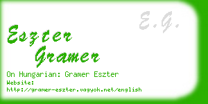 eszter gramer business card